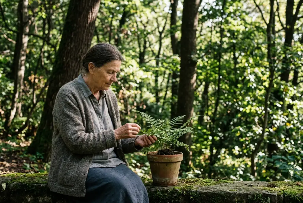 Persona contemplando la naturaleza para reflexionar sobre la soledad y la conexión espiritual con la vida.